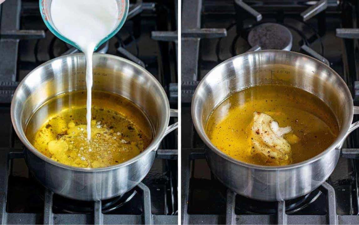 تصفیه-دستی-روغن-با-نشاسته